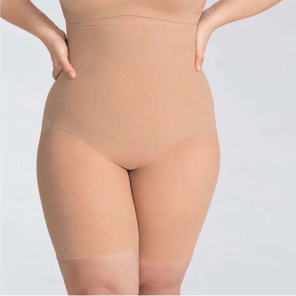 Honeylove SuperPower Sculpting Shorts Shapewear in Sand Size 1x - Picture 1 of 13